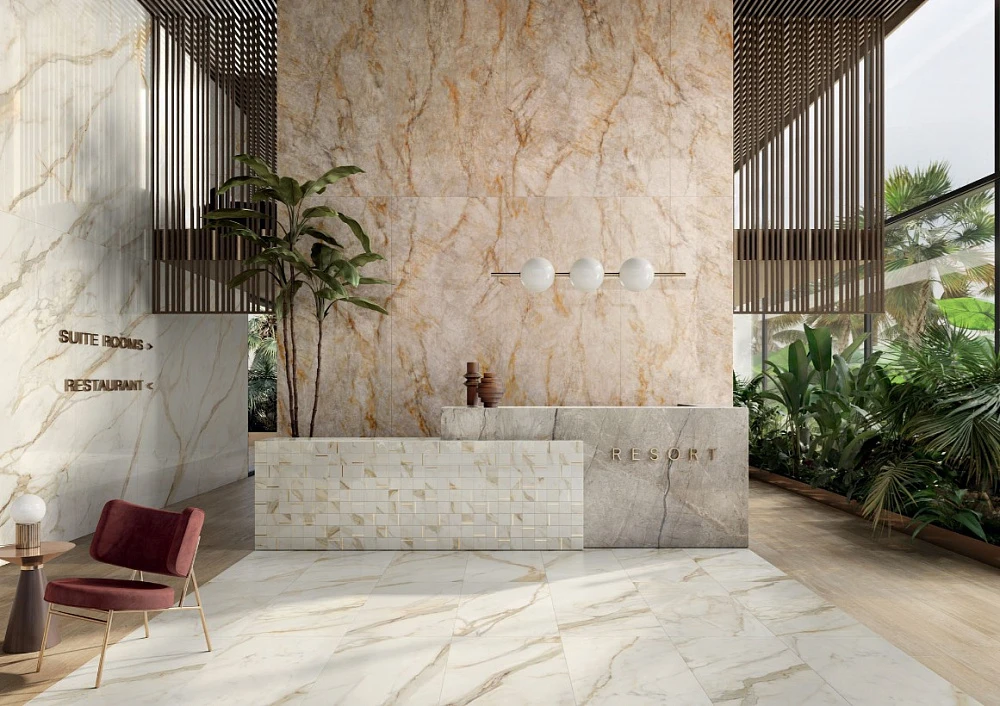 Керамогранит Caesar Anima Futura Golden White Rt 60x120 см (AGB0)